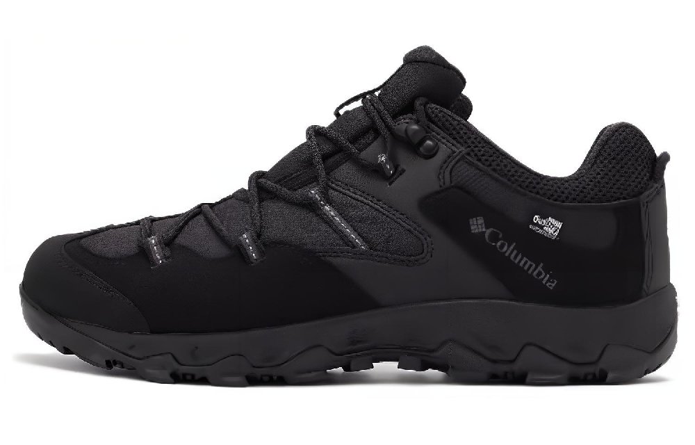 Columbia Cushioning Wear-Resistant Low-Top Hiking Shoes Men's Black