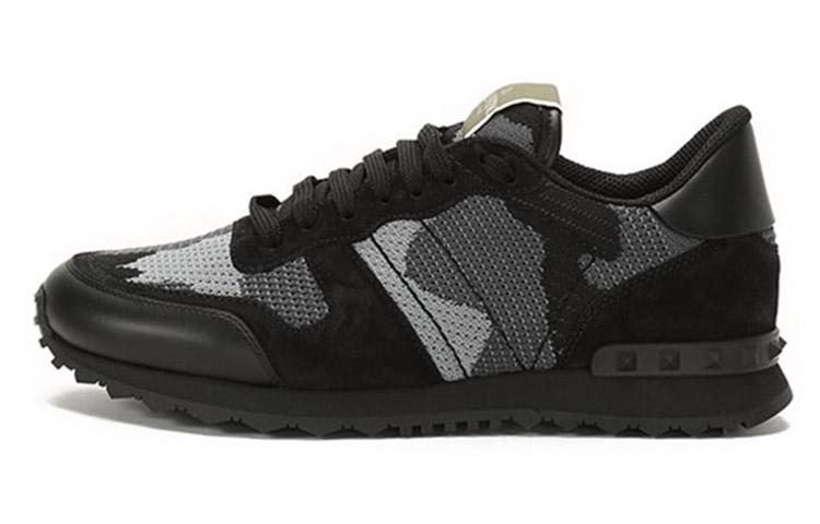 Valentino Garavani Rockrunner Camouflage Printed Lace-Up Sneakers