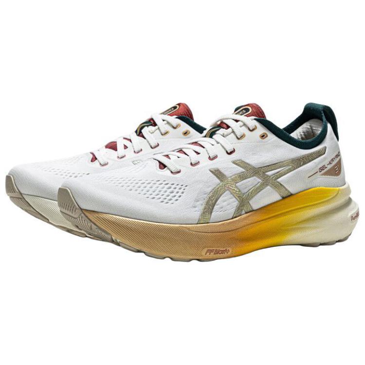 Asics Gel Kayano 31 Low Top Running Shoes Women's White Gold