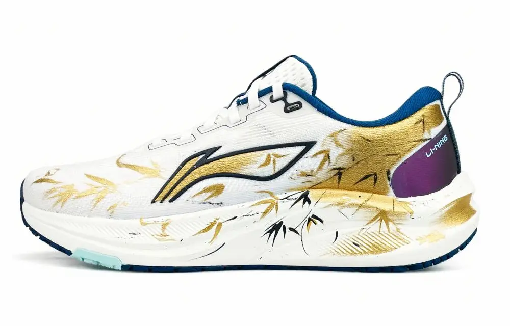 LiNing Red Hare 8 Shock Absorbers Slip Resistant Abrasion Resistant Low top Training Running Shoes Men's White Gold