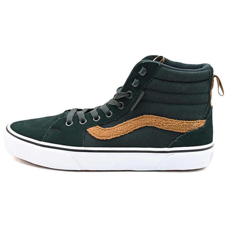 Vans Filmore Anti Slip Wear Resistant High Top Skateboard Shoes Men's Green