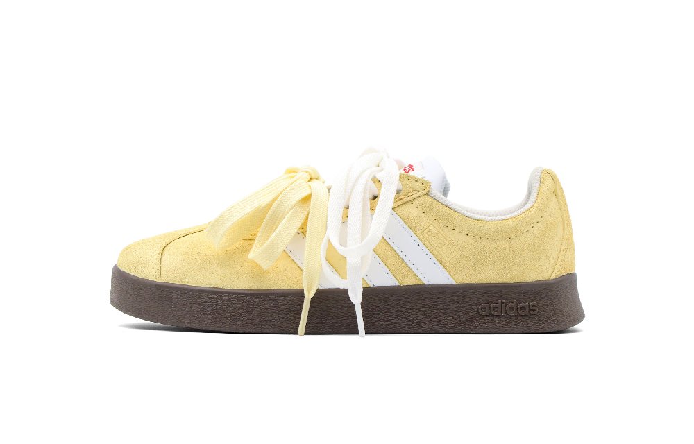 Adidas Neo VL Court Lifestyle Nichang Anti Slip Wear Resistant Low Top Skateboard Shoes Unisex White Yellow