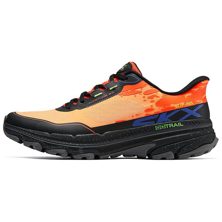 Skechers MEN'S GO Breathable Low-Top Outdoor Shoes Men Orange Black