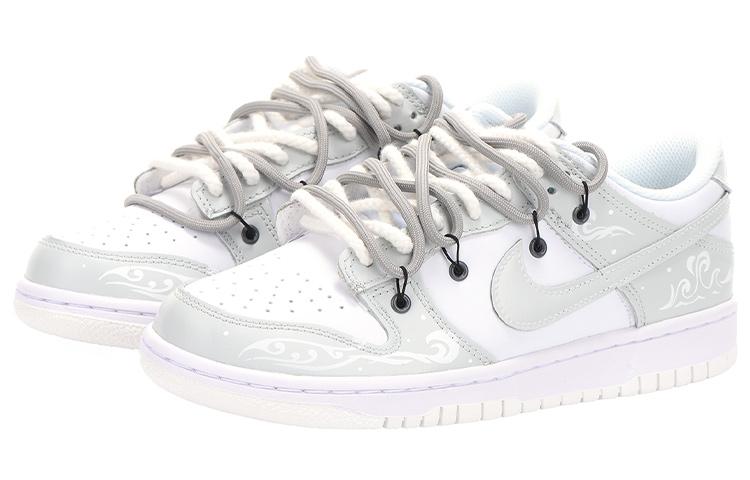 Nike Dunk Anti-Slip And Wear-Resistant Lightweight Low-Top Skateboard Shoes GS Gray White купить в интернет-магазине Yoocart с быстрой доставкой по России.