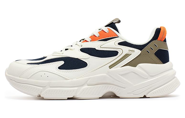 361° Slip Resistant, Abrasion Resistant, Breathable Low Top Casual Shoes Men's White Black Orange