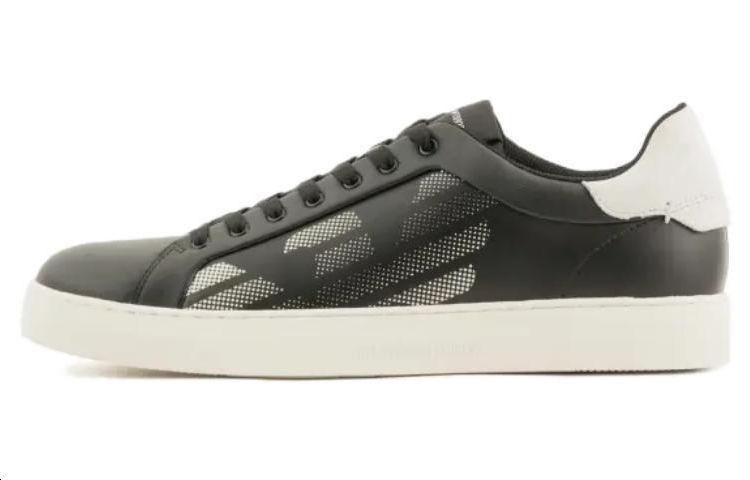 EMPORIO ARMANI Logo-Perforated Lace-Up Trainers