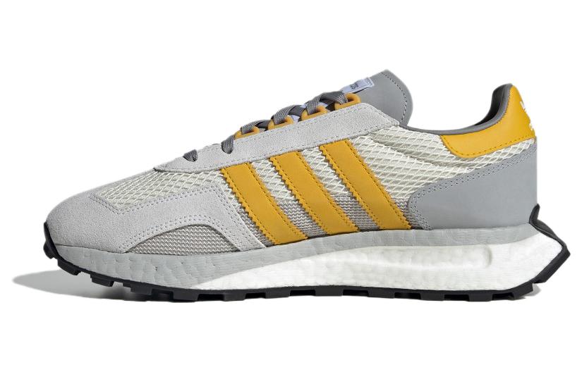 Adidas Originals Retropy E5 Durable Breathable Low-Top Casual Running Shoes Unisex Gray Yellow
