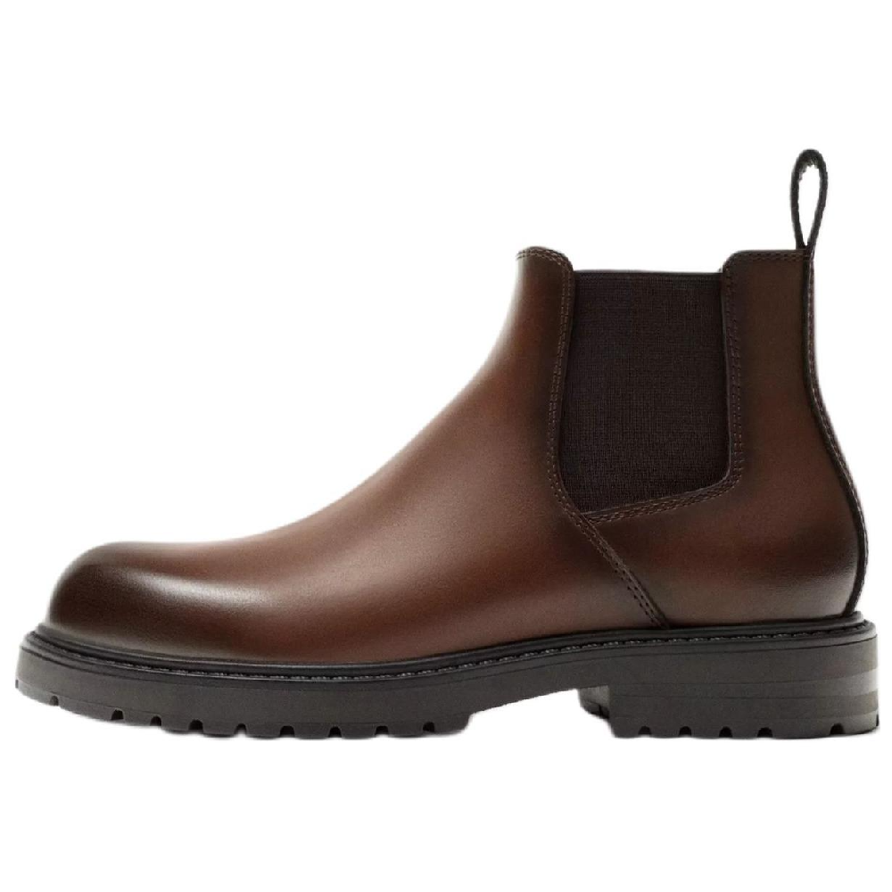 ZARA Short Chelsea Boots Men's Brown