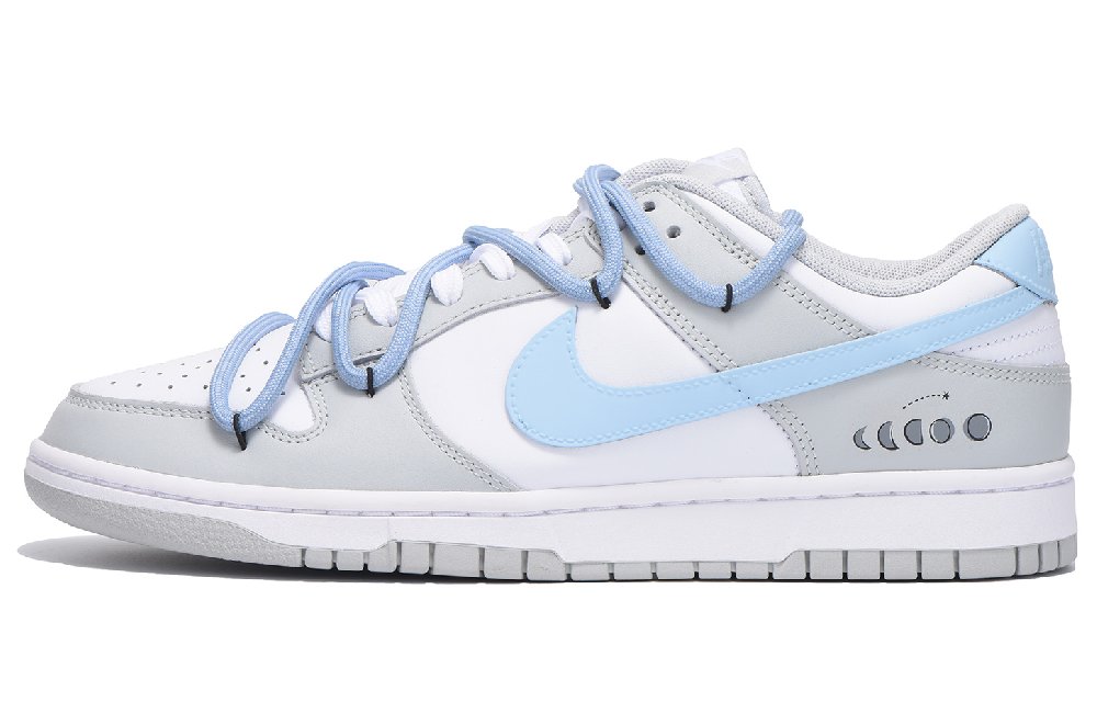Nike Dunk Slip-Resistant Coverage Low-Top Skateboard Shoes Unisex Light Gray