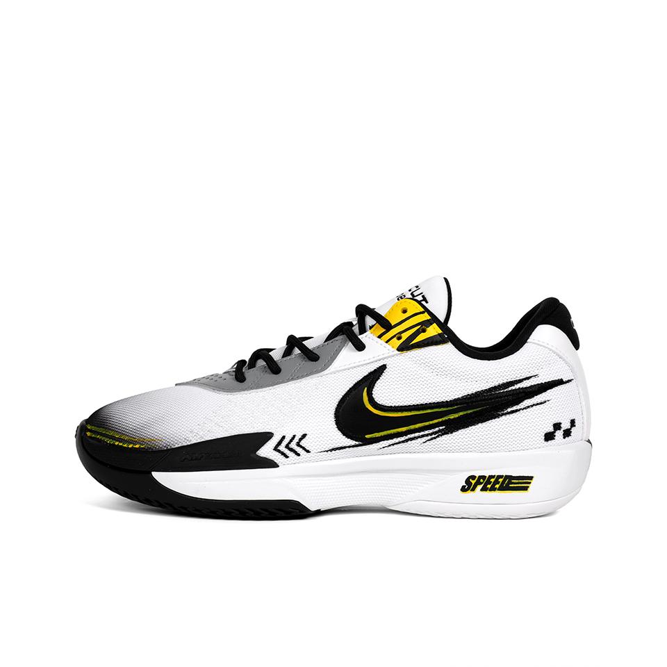 Nike Air Zoom G.T. Cut Academy Basketball Shoes Unisex Low-Top Black White Yellow