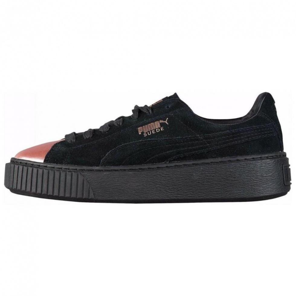 PUMA Suede Platform Rose Gold Women's