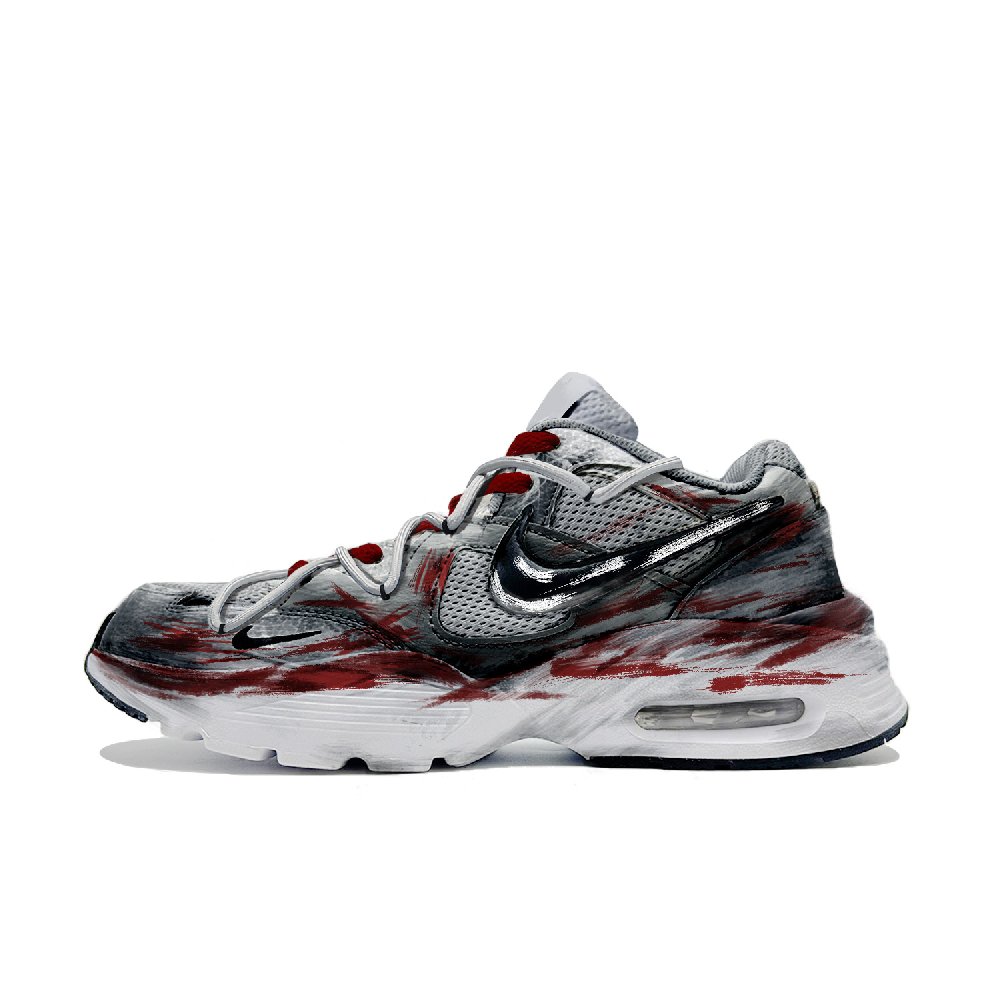 Nike Air Max Fusion Low Top Running Shoes Men's Red
