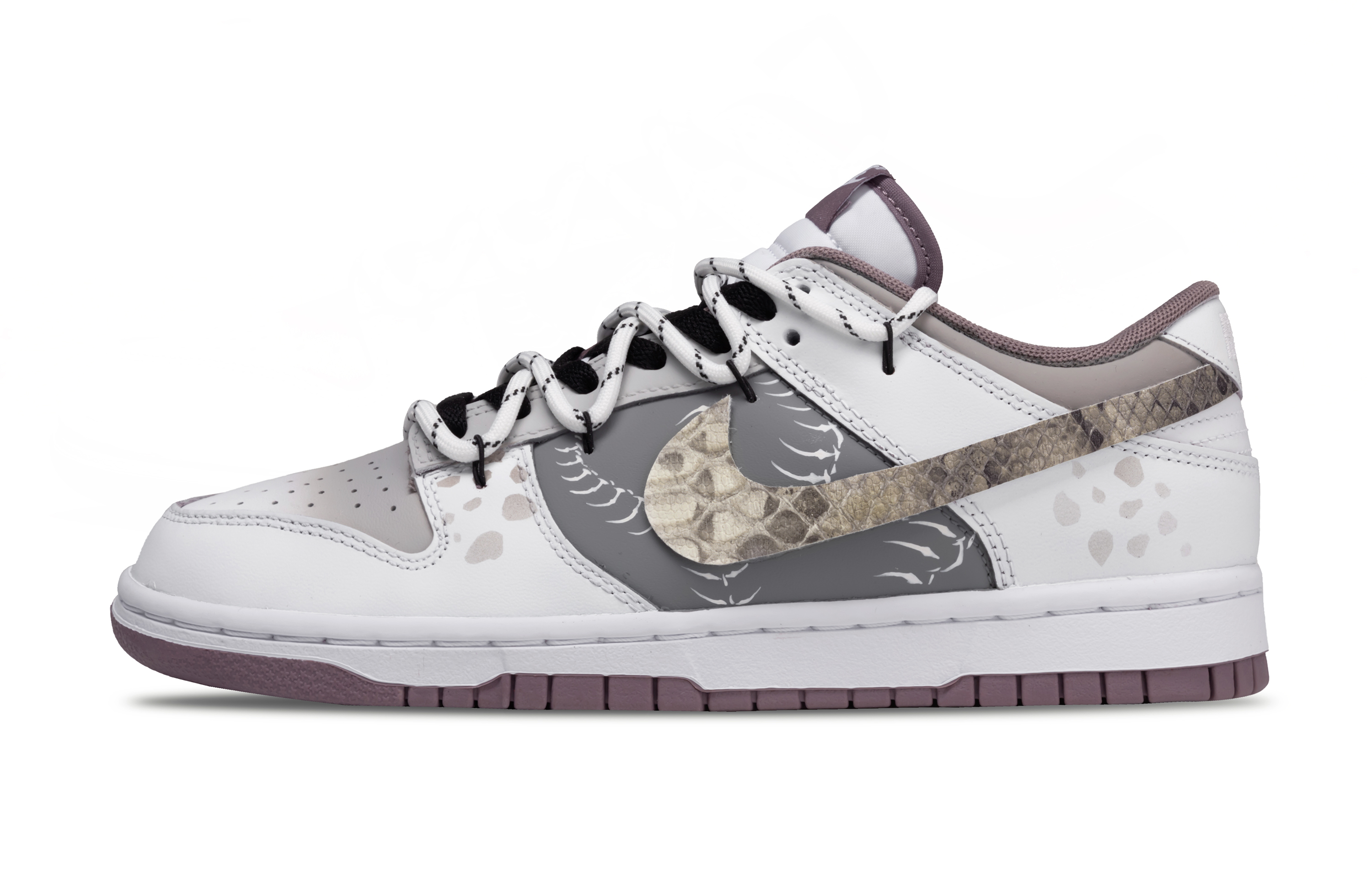 Nike Dunk Magic Sword Hanging In The Air, Earth Born Thousand Year Old Low top Skateboard Shoes Men's Gray White