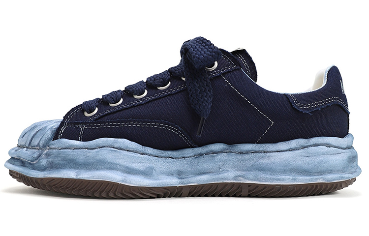 Maison MIHARA YASUHIRO Blakey OG Sole Canvas Low Over Dye Navy