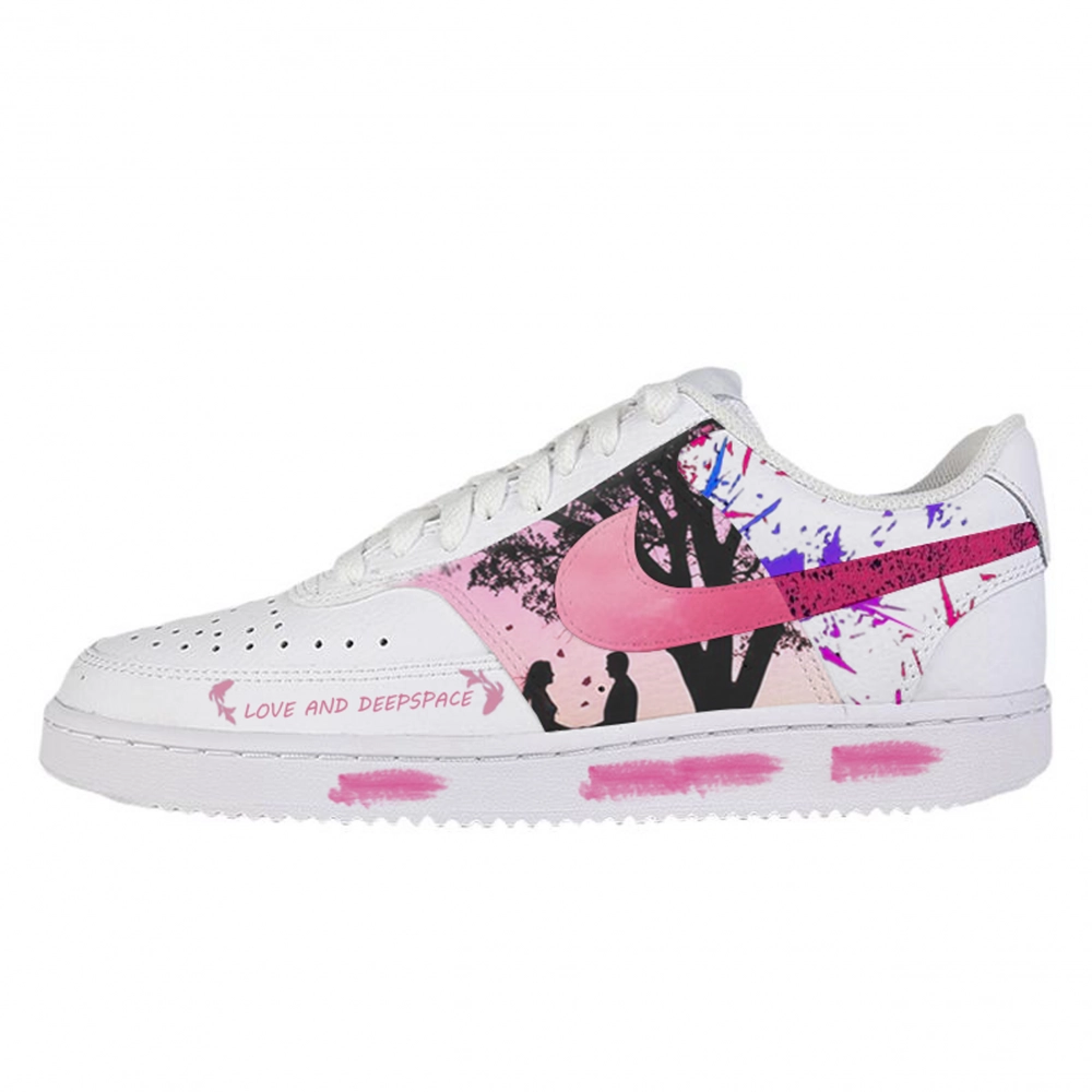 Nike Court Vision 1 Abrasion Resistant Low top Skateboard Shoes Unisex White