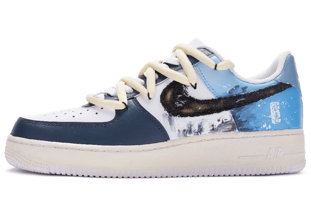 Nike Air Force 1 811 Manufacturing, Air Force 1 Skateboard Shoes Men's White Blue