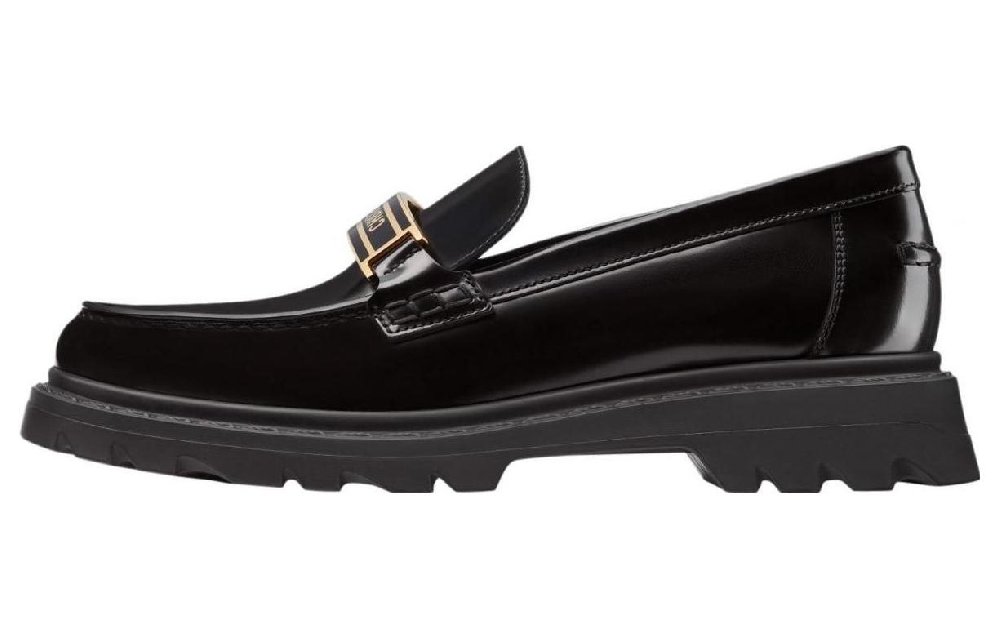 DIOR Code Casual Single Shoes Women's Black