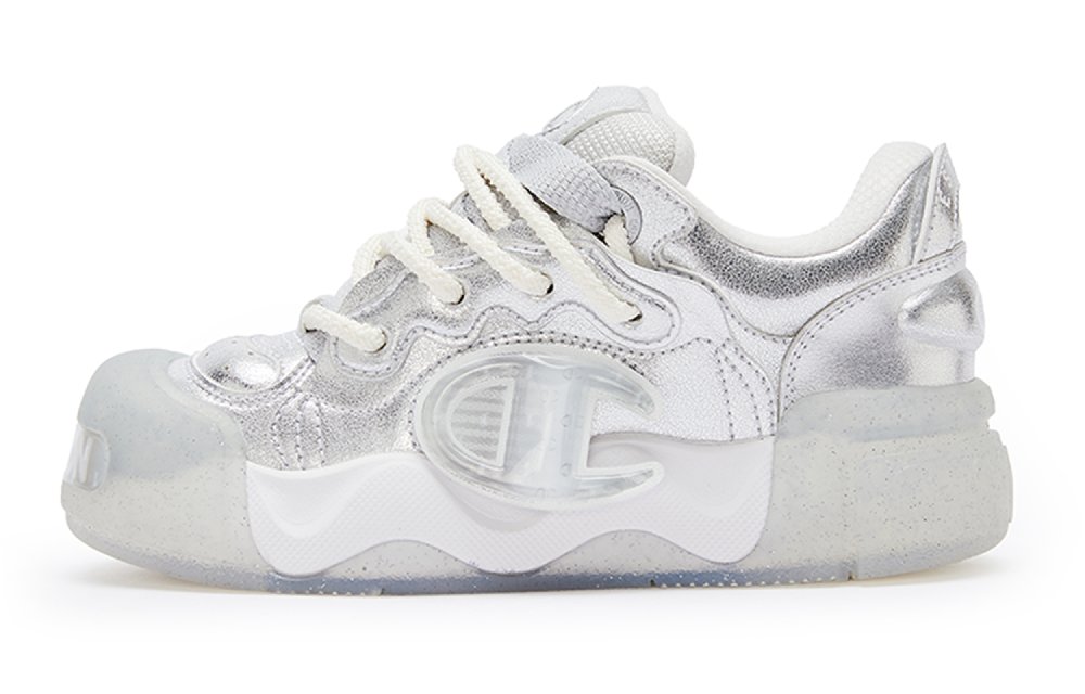 Champion AutoSkate V1 Low Top Skateboard Shoes Women's Silver