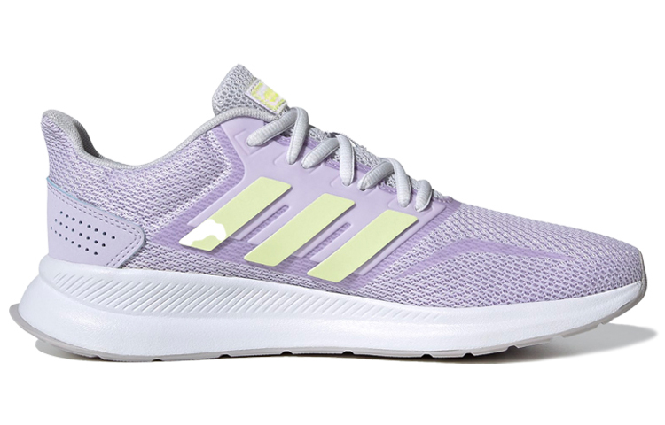 Adidas Neo Runfalcon Series Slip Resistant Low top Casual Running Shoes Women's Light Purple Yellow купить в интернет-магазине Yoocart с быстрой доставкой по России.