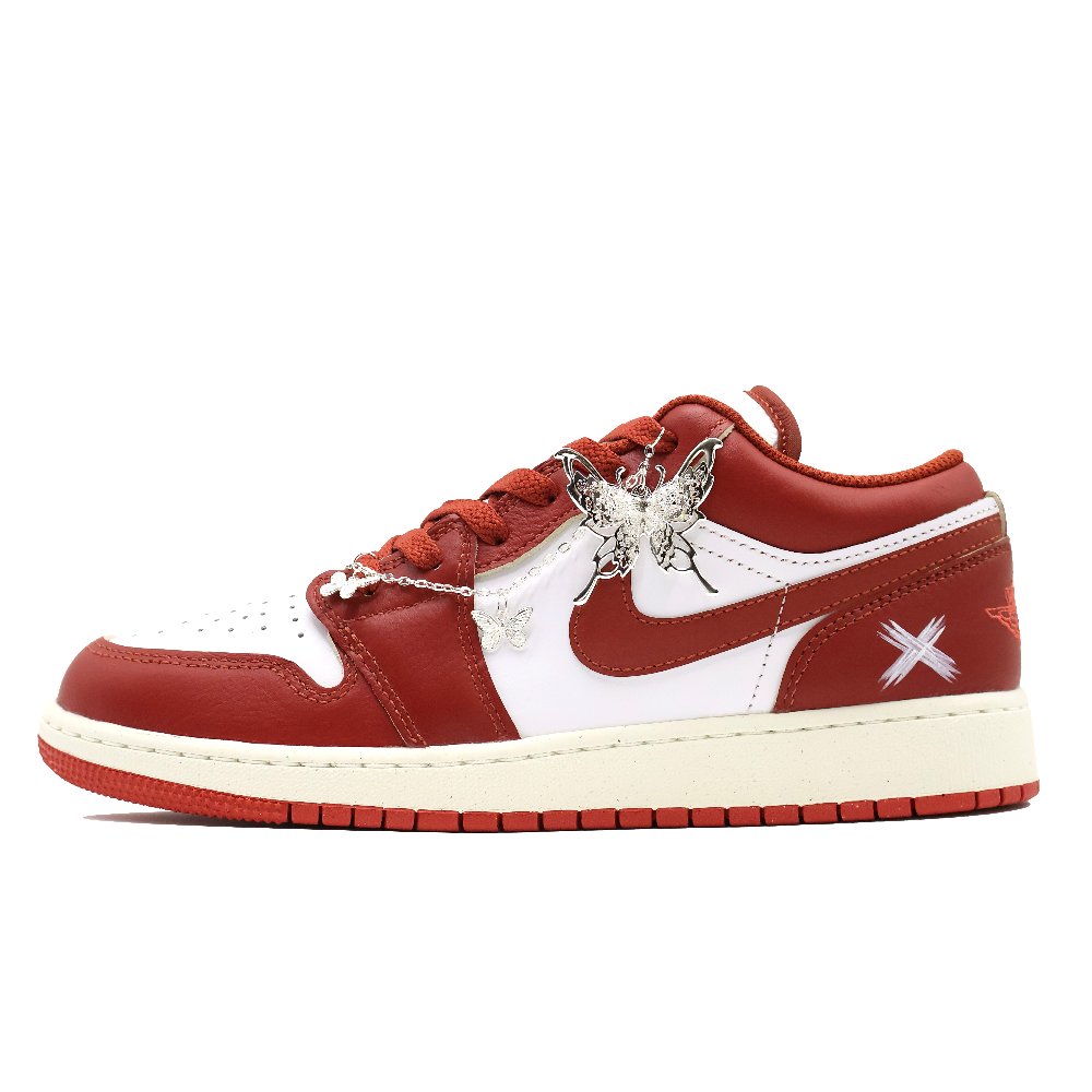 JORDAN Air JORDAN 1 Vintage Basketball Shoes Women's Low Top White