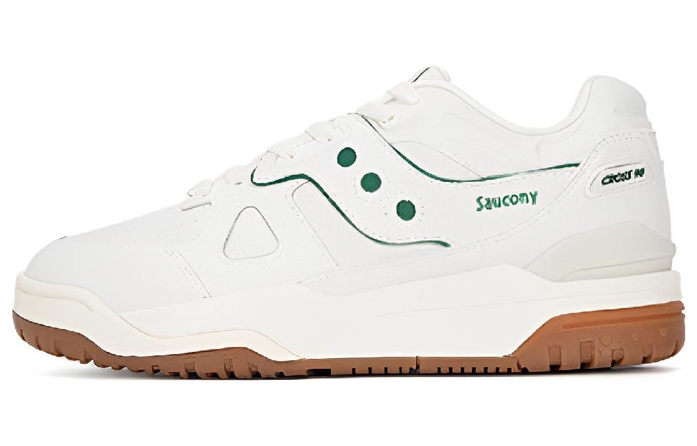 Saucony Cross 90 Coverage Wear-Resistant Low-Top Skateboard Shoes Unisex Ecru
