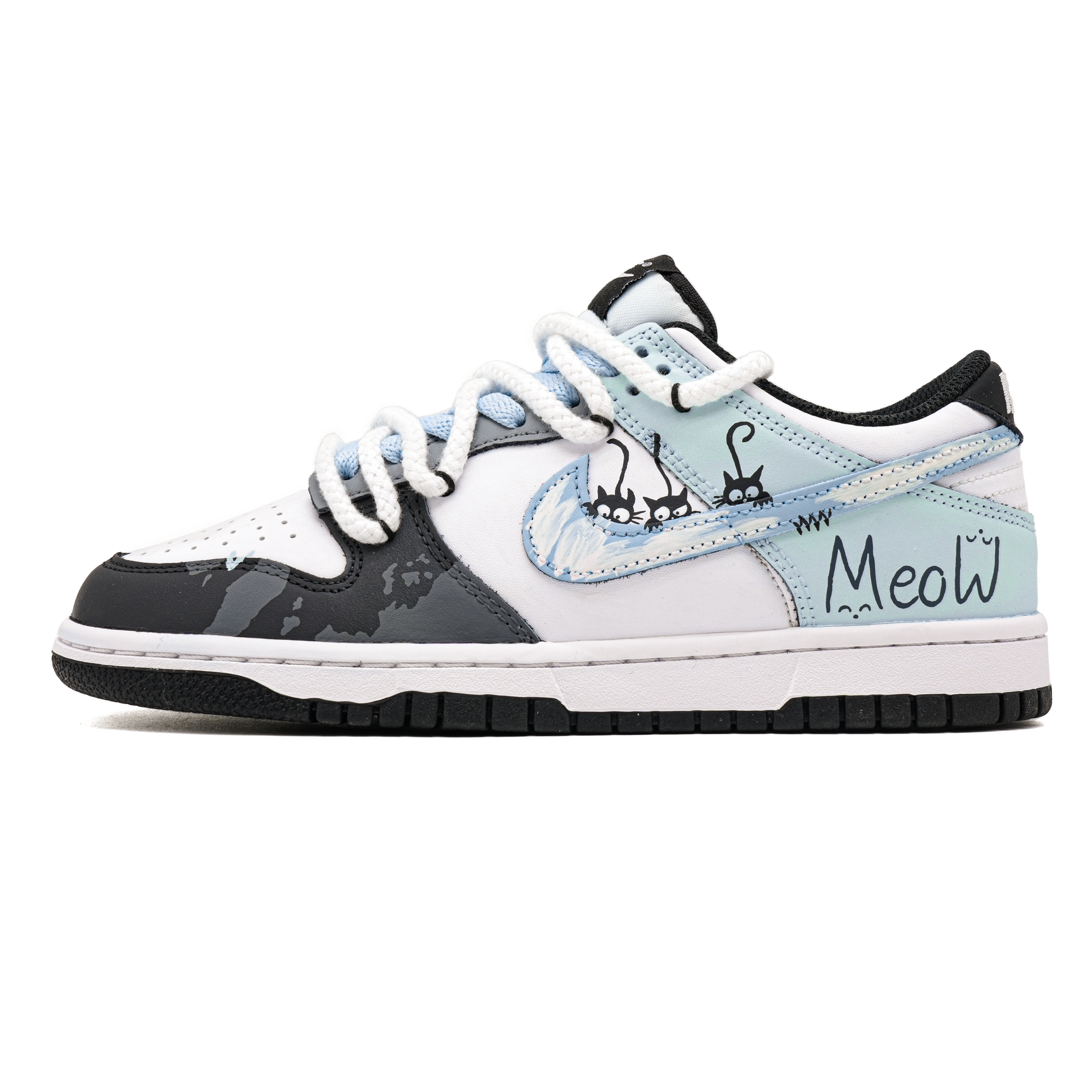 Nike Dunk 3 Pack Kitten Cushioning, Wear Resistant Low top Skateboard Shoes Unisex
