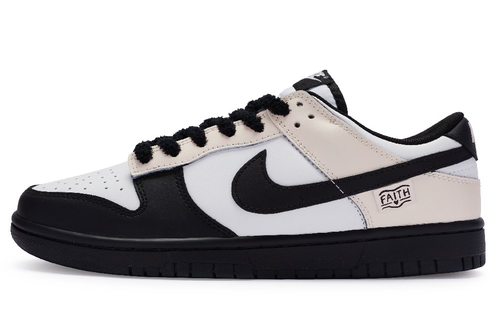 Nike Dunk Anti Slip Wear Resistant Low Top Skateboard Shoes Men's Black Pink