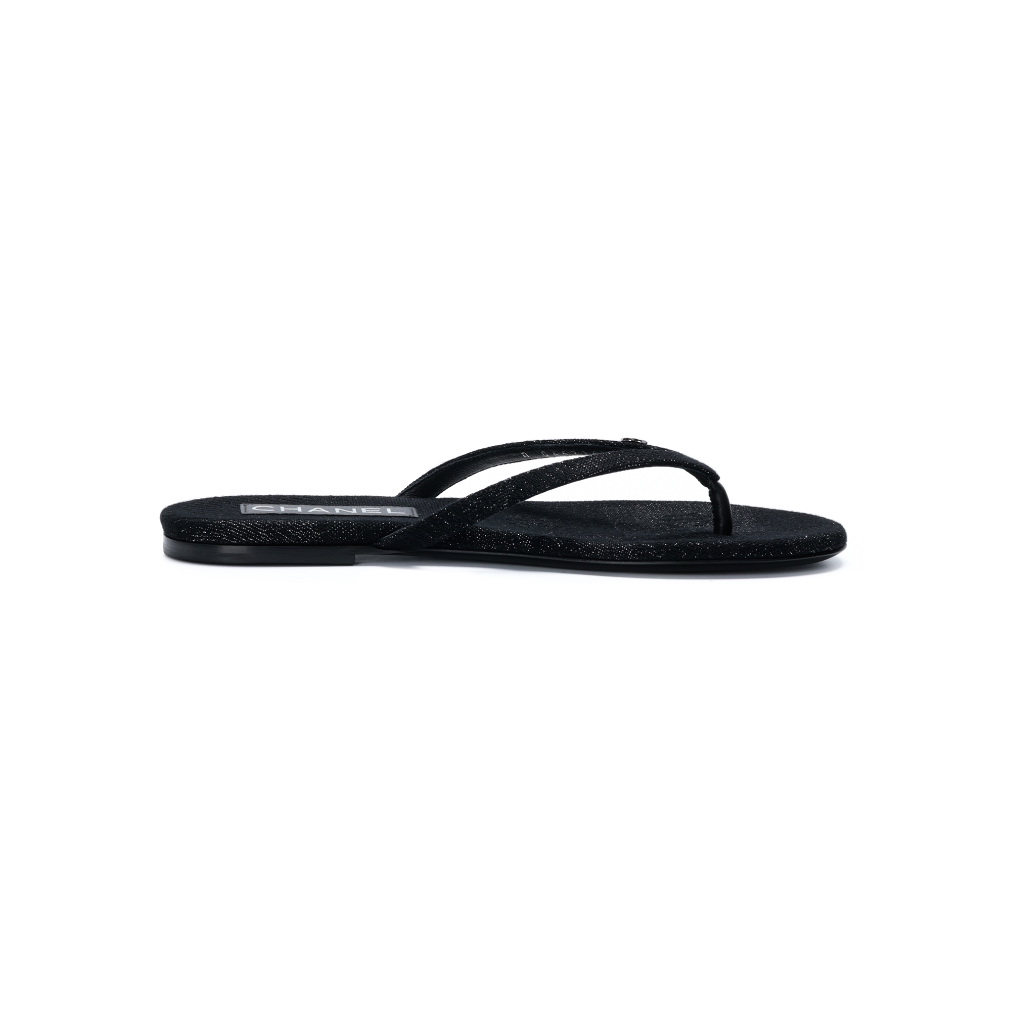 CHANEL Flip Flops Women's Black
