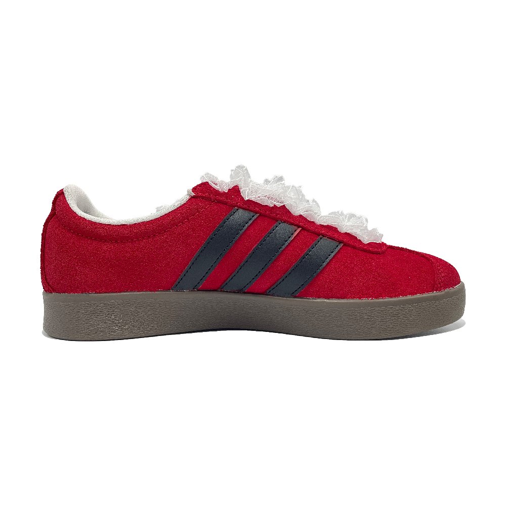 Adidas Neo VL Court Lifestyle Red Night Lightweight Anti Slip Low Top Skateboard Shoes Unisex Black Red