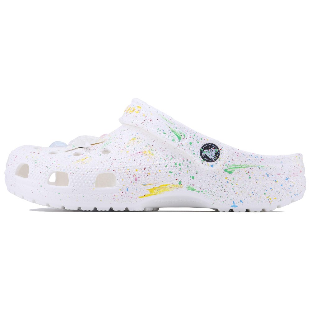 Crocs Classic Clog Multicolor Summer SDS Clogs Unisex White