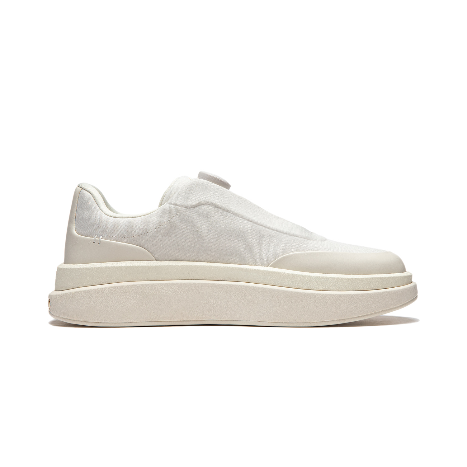 LI NING 1990 Commuter Series Cushioning, Wear Resistant Low Top Casual Shoes Men's Ecru