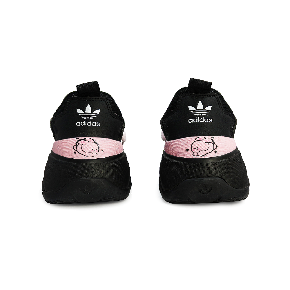 Adidas Originals OZGAIA Anti-Slip And Wear-Resistant Height Increasing Low-Top Casual Shoes Women's Black Pink