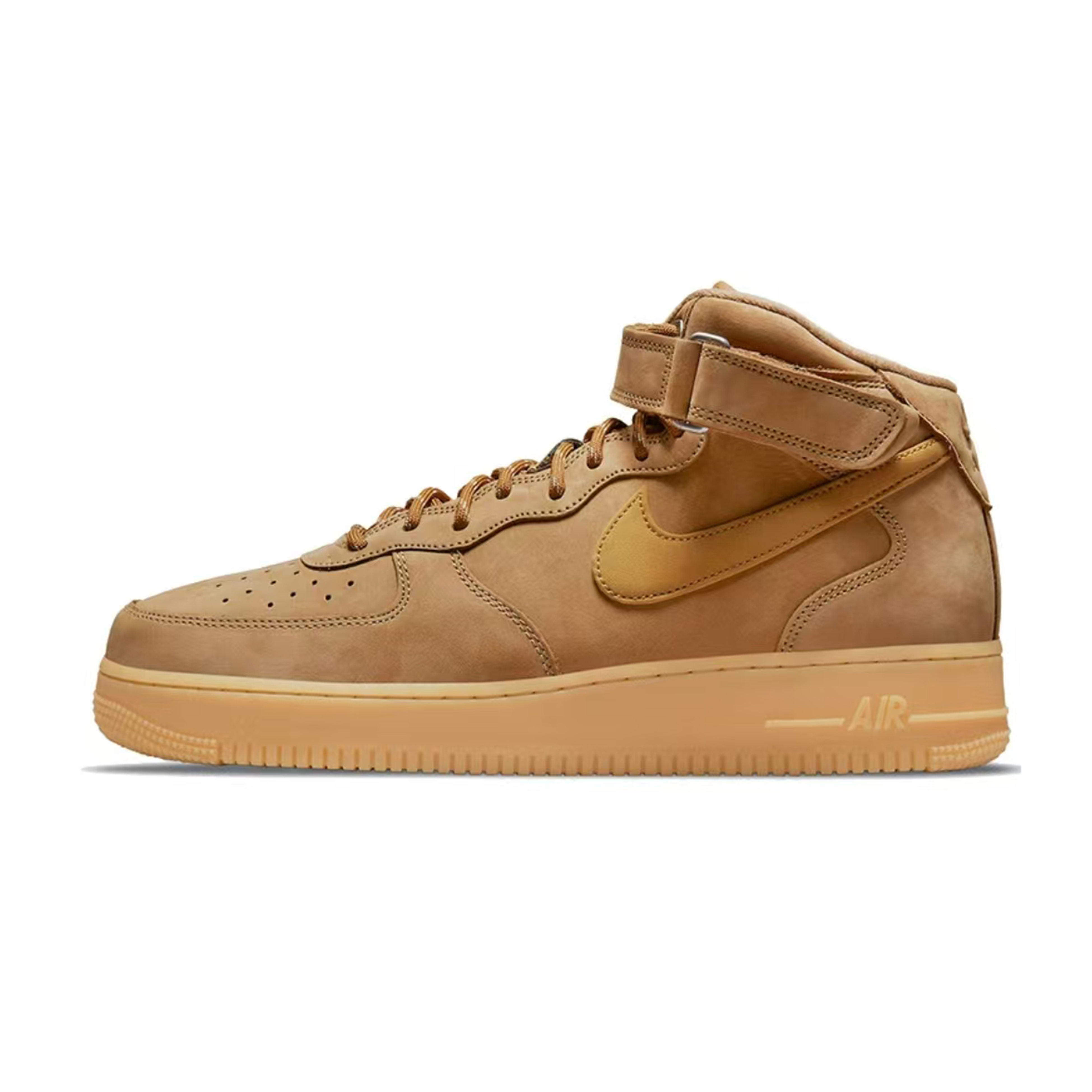 Nike Air Force 1 Slip Resistant Cushioning Mid Top Skateboard Shoes Unisex Brown Black купить в интернет-магазине Yoocart с быстрой доставкой по России.