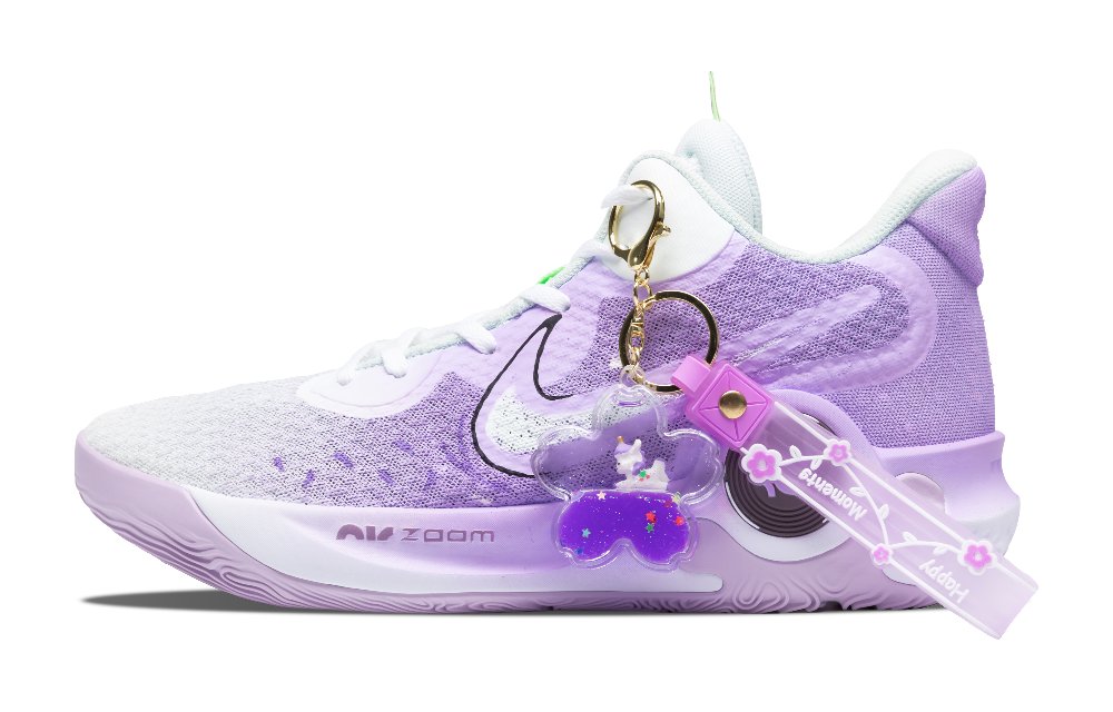 Nike KD Trey 5 IX Cushioning Anti-Slip Wear-Resistant Impact-Resistant Mid-Top Vintage Basketball Shoes Unisex Purple
