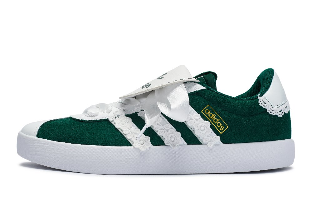 Adidas Neo Vl Court 811 Manufacture Spring Forest Green Low-Top Skateboard Shoes Unisex Green White
