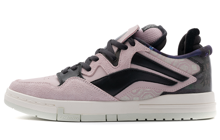 LiNing Wave Pro Anti-Slip And Wear-Resistant Lightweight Low-Top Skateboard Shoes Women's Black Pink