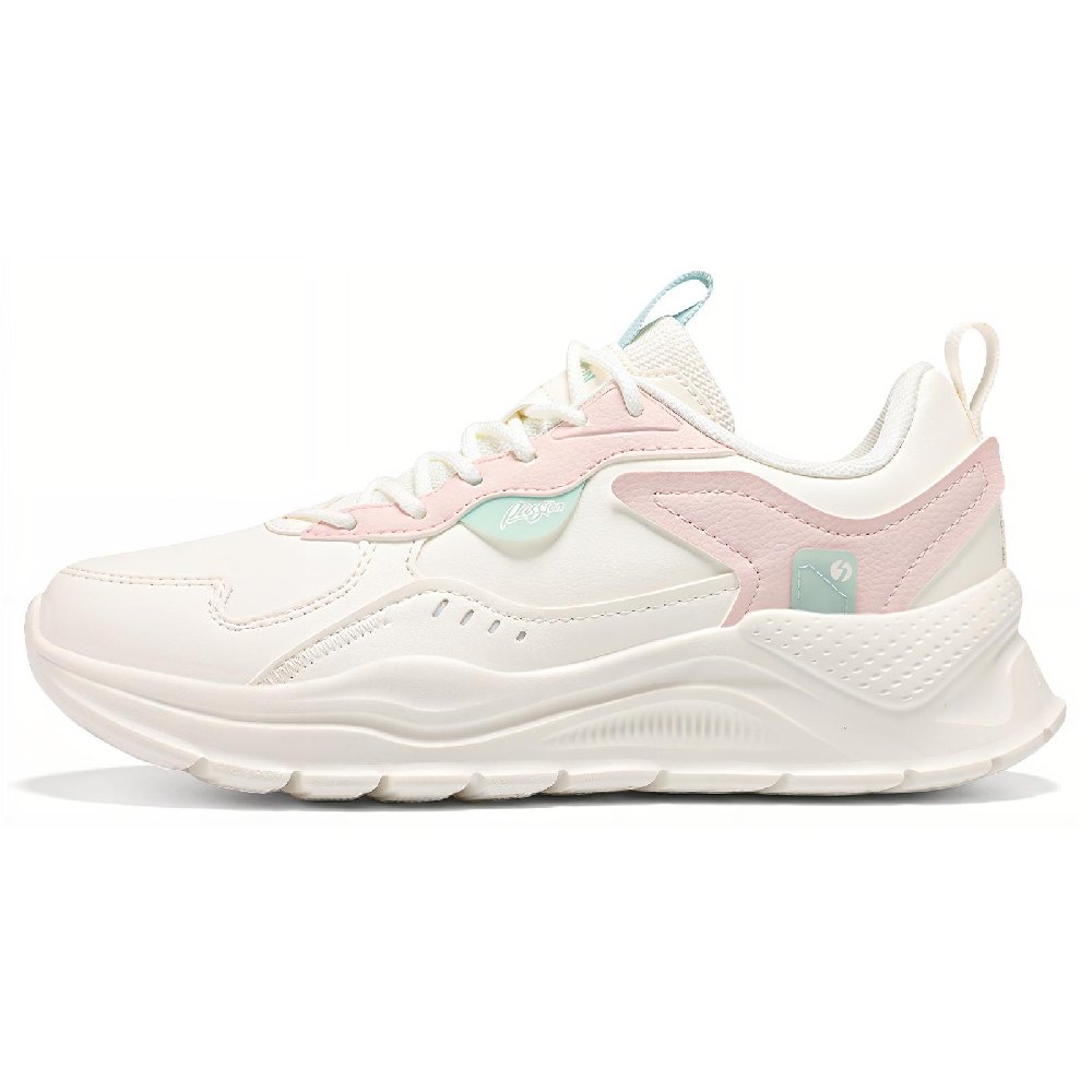 361° Cushioning Anti-Slip And Wear-Resistant Low-Top Casual Shoes Women's White Pink