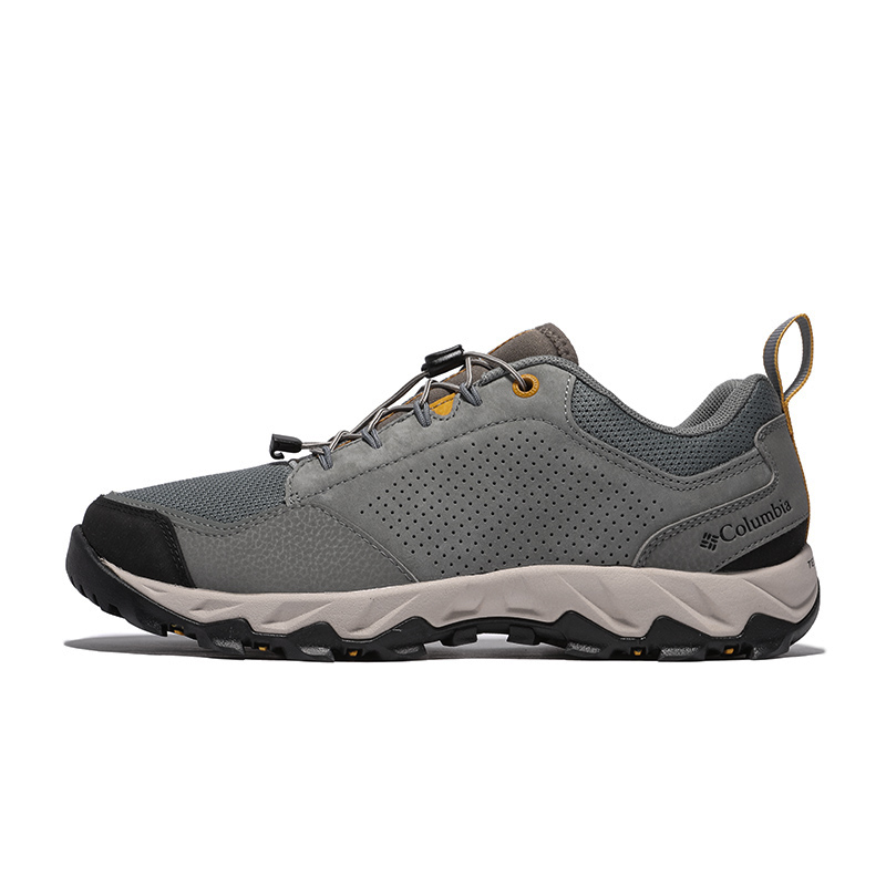 Columbia Wear-Resistant Low-Top Trekking Shoes Men's Gray Green
