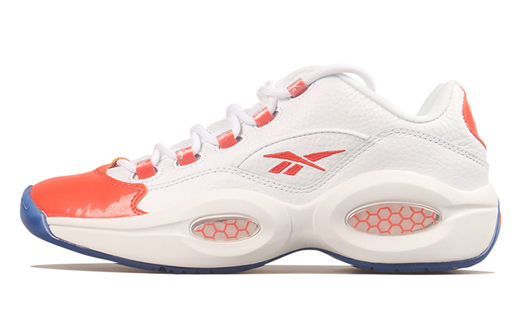 Reebok Question Low Patent Toe Orange