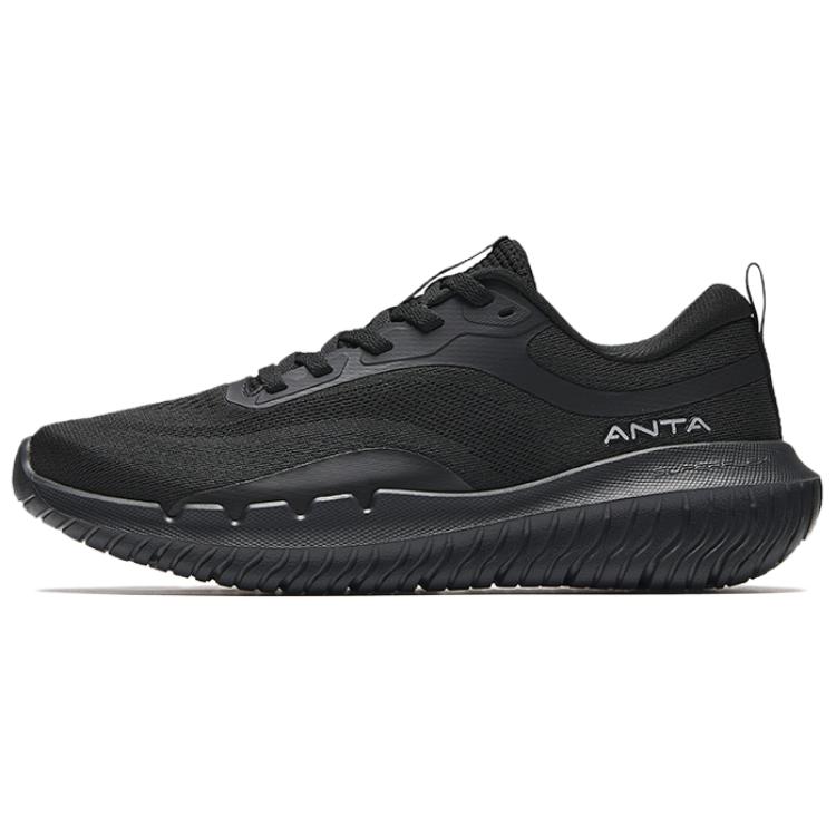 Anta Wear resistant And Lightweight Low Top Casual Running Shoes Women's Basic Black