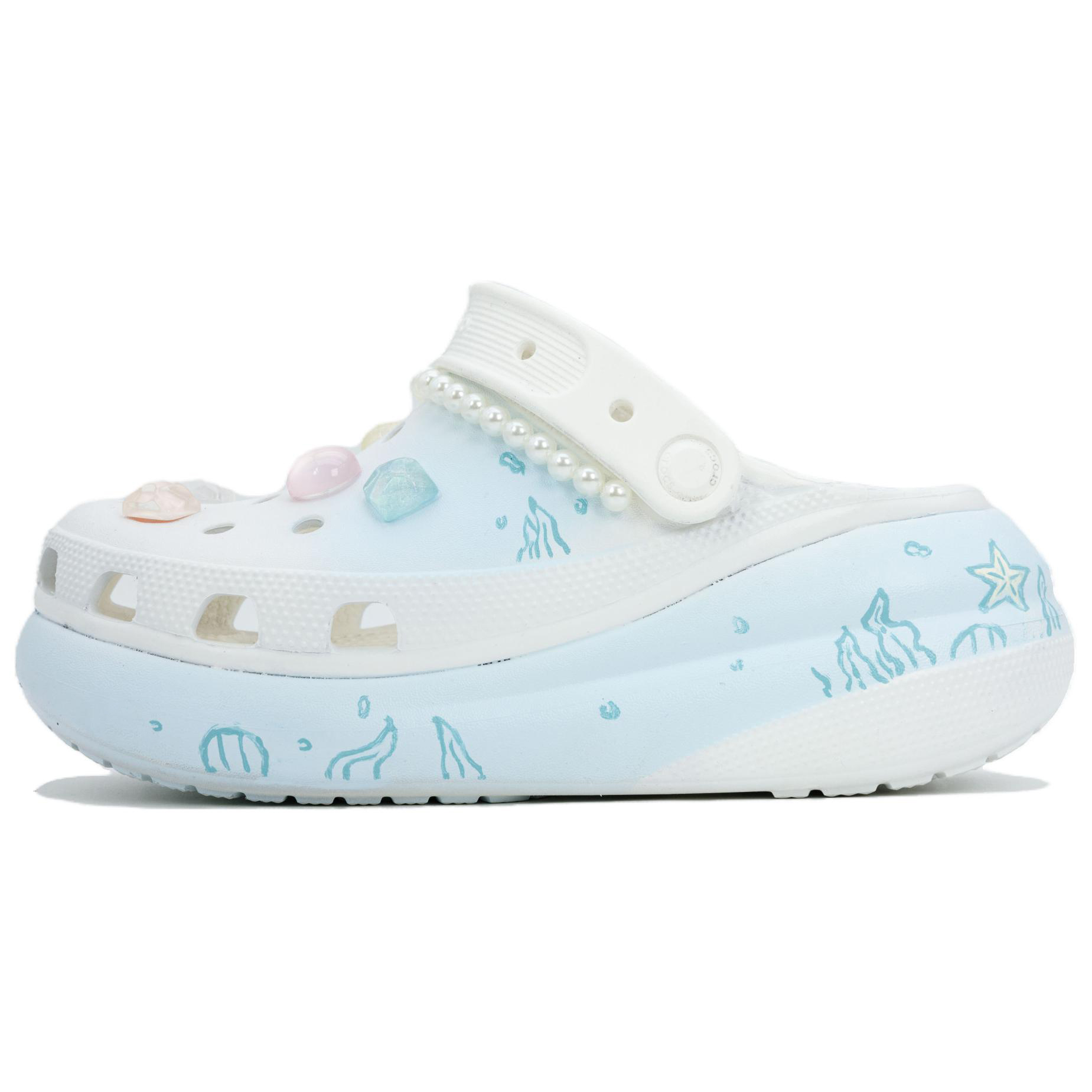 Crocs Crush Clog Sea Dreamy Box Edition Clogs Unisex White купить в интернет-магазине Yoocart с быстрой доставкой по России.