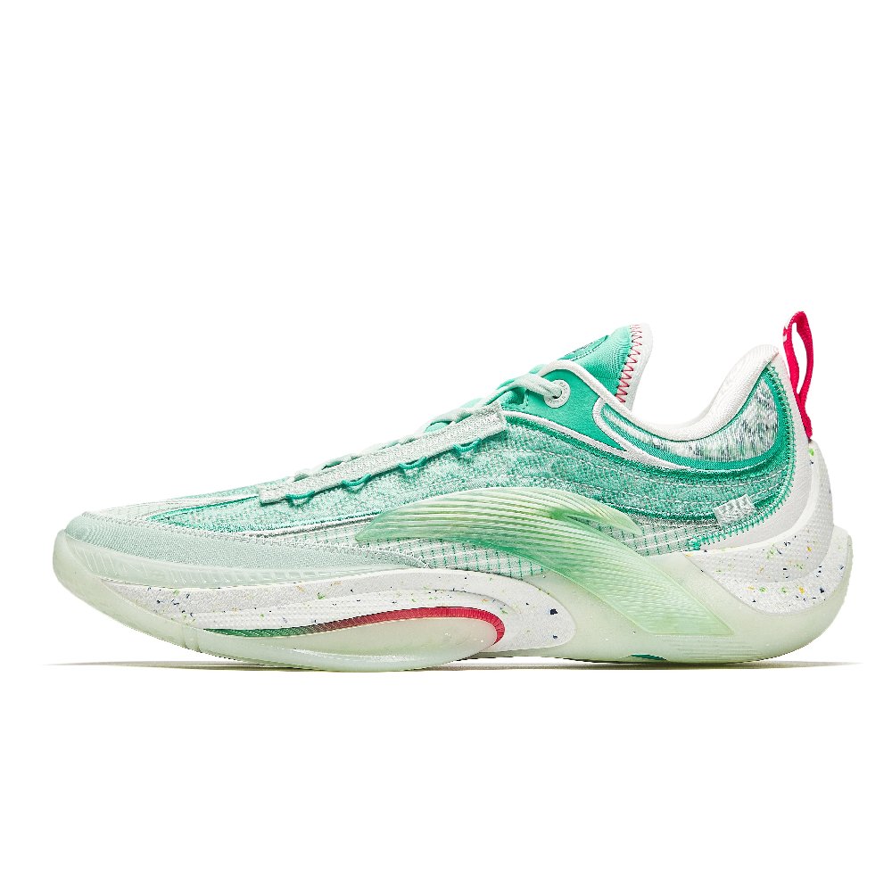 Anta Instant 1 ESG Cushioning, Wear Resistant Low top Basketball Shoes Men's Green White