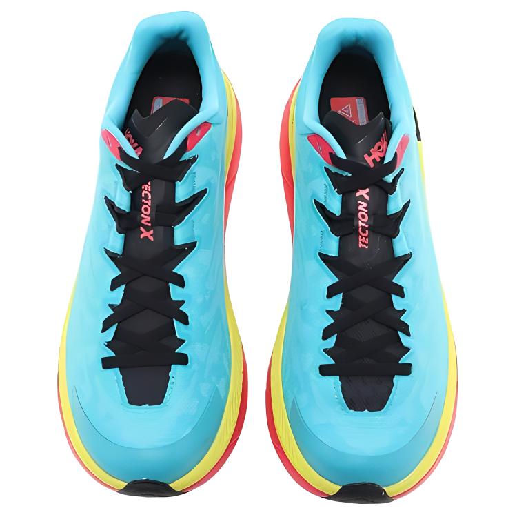 HOKA ONE ONE Shock Absorbers Slip Resistant Low Top Casual Running Shoes Unisex Blue Yellow купить в интернет-магазине Yoocart с быстрой доставкой по России.