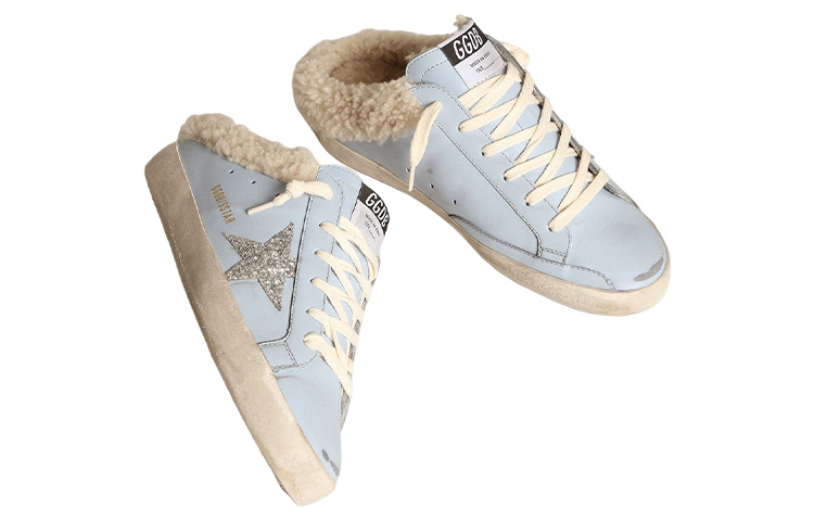 Golden Goose Super Star Sabot Closed Toe Slippers Women's Blue