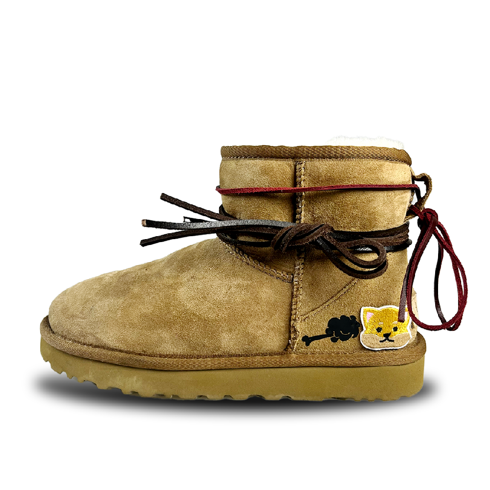 UGG Classic Bling Mini Warm Short Snow Boots Women's Dark Brown