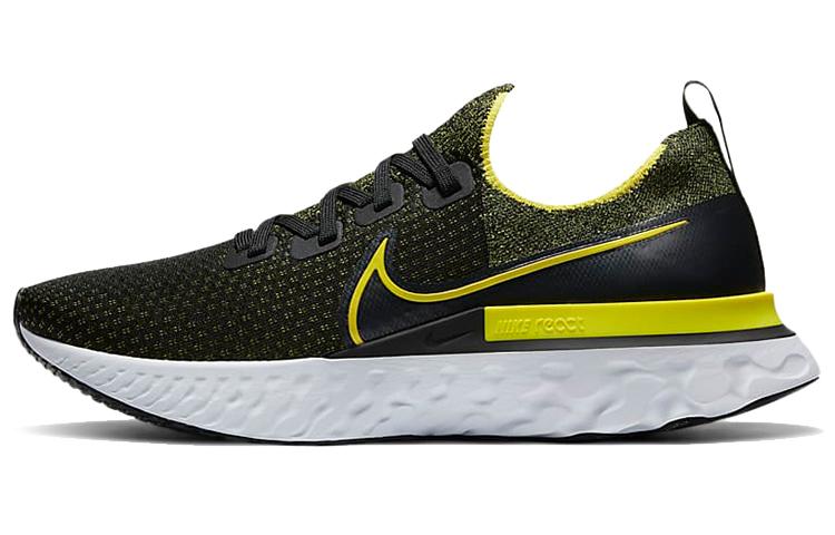 Nike React Infinity Run Flyknit Black Sonic Yellow