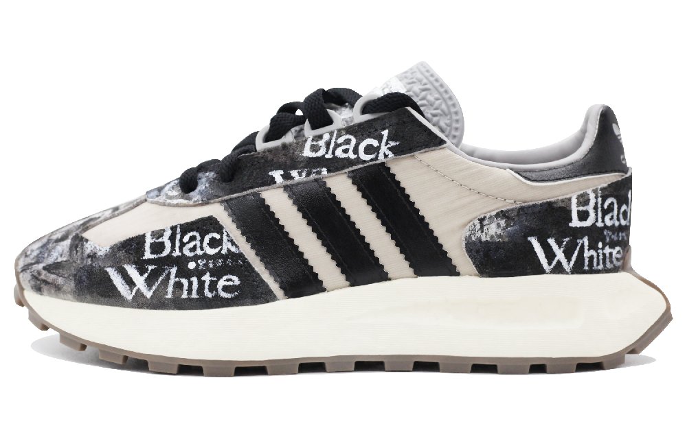 Adidas Originals RETROPY Cushioning Anti-Slip And Wear-Resistant Coverage Low-Top Running Shoes Unisex Black Brown