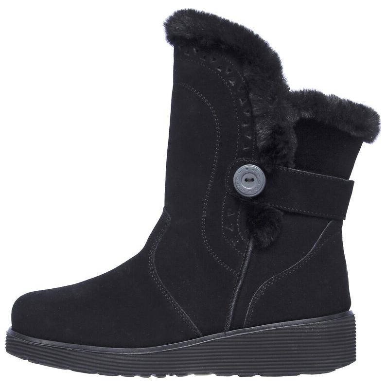 Skechers Cozy Thermal Abrasion Resistant Short Snow Boots Women's Black