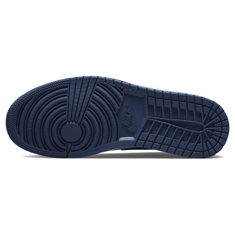 Jordan Air Jordan 1 Wear-Resistant Slip-Resistant Low-Top Vintage Basketball Shoes Men's Marine Blue