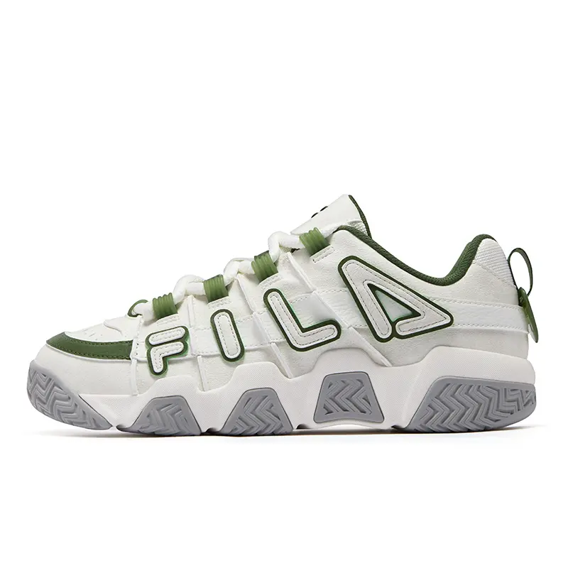 FILA FUSION Low top Basketball Shoes Men's Snow Garden Green
